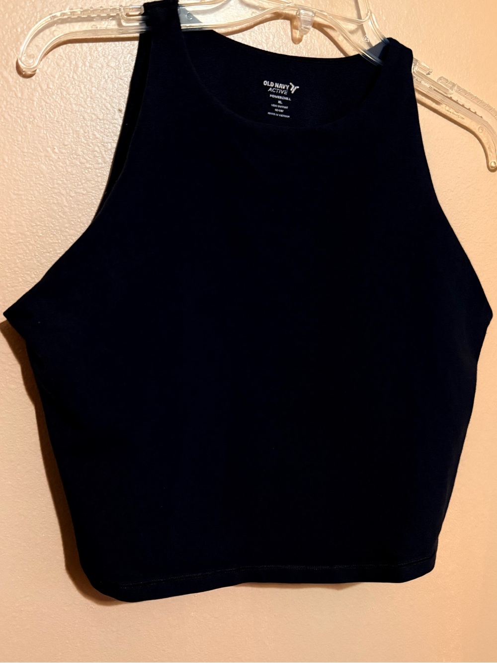 Old Navy Navy High-Neck Crop Tank